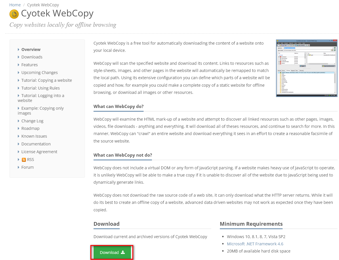 CyotekWebCopy